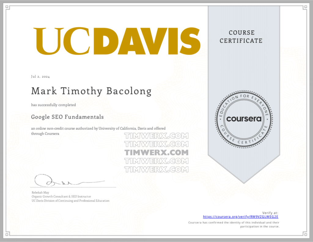 Google SEO Fundamentals