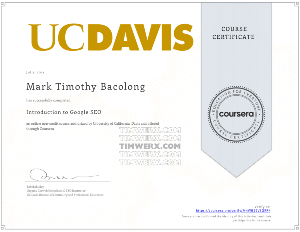 Introduction to Google SEO