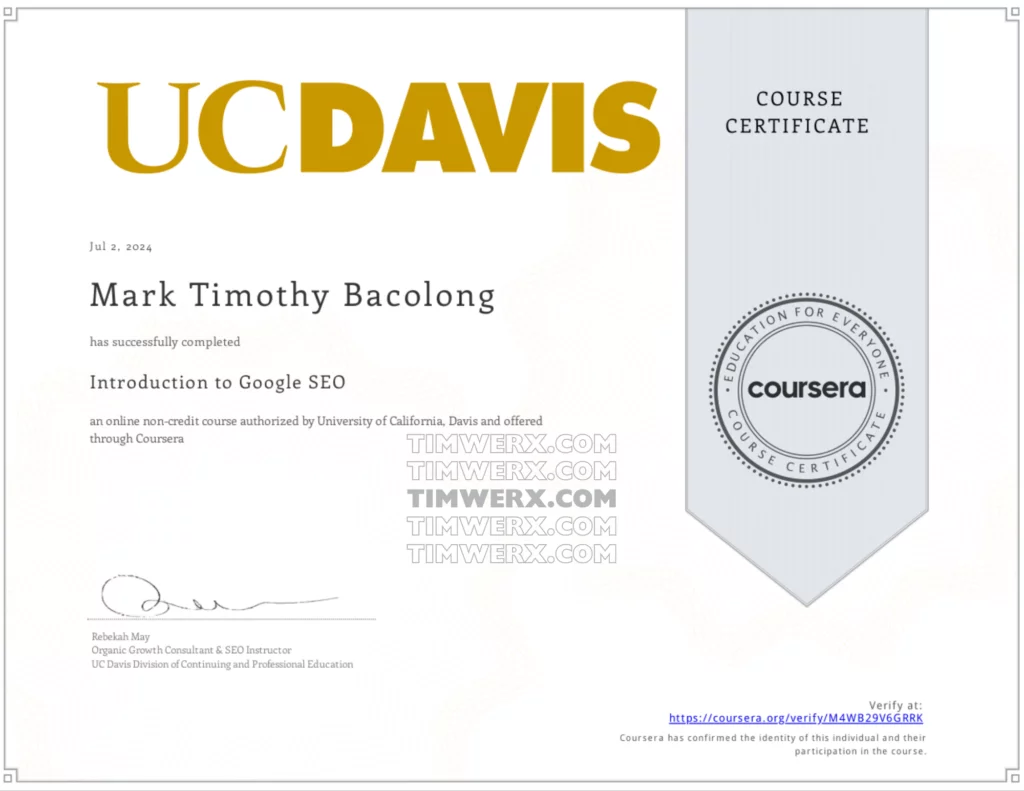 Introduction to Google SEO