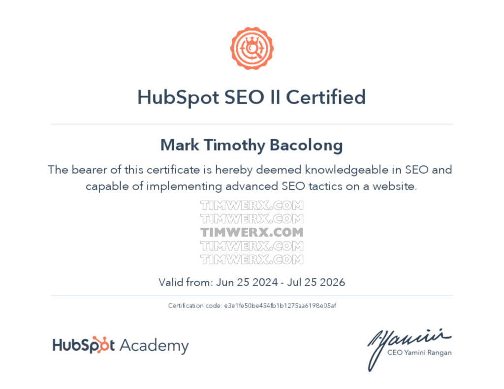 HubSpot SEO II