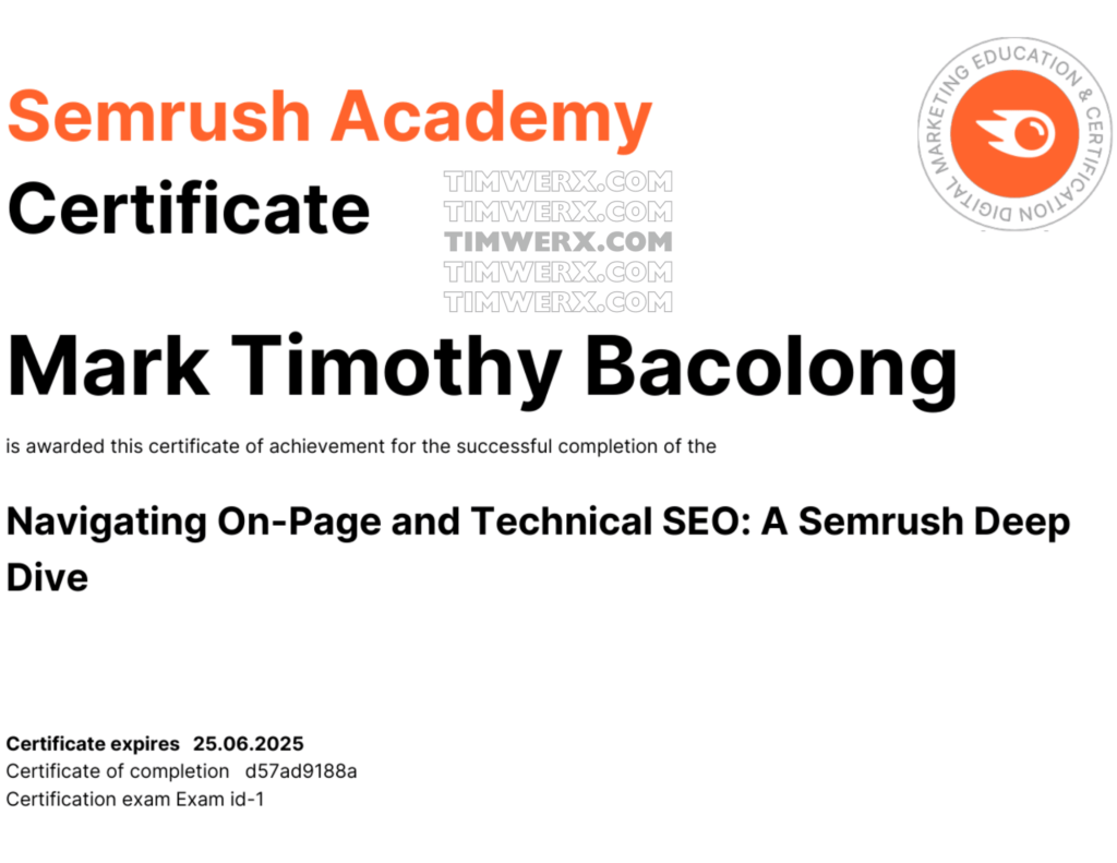 On-Page and Technical SEO